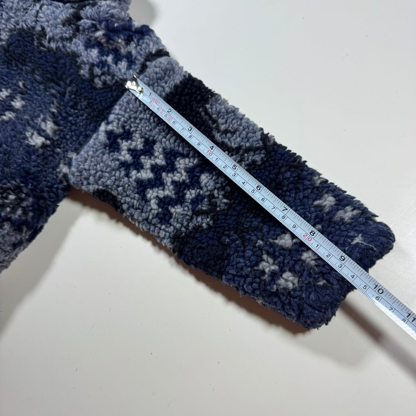 90s Kids Toddler Vintage Zip Fleece Raindeer Blue Tone Black Mountain Fleece S 3T 4Y 5YMade in USA