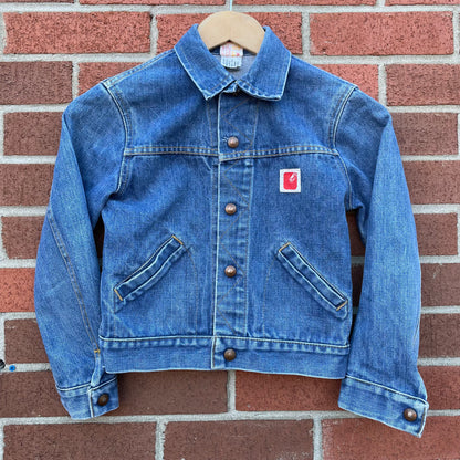 80s Vintage Kids GWG Denim Jacket Size 10