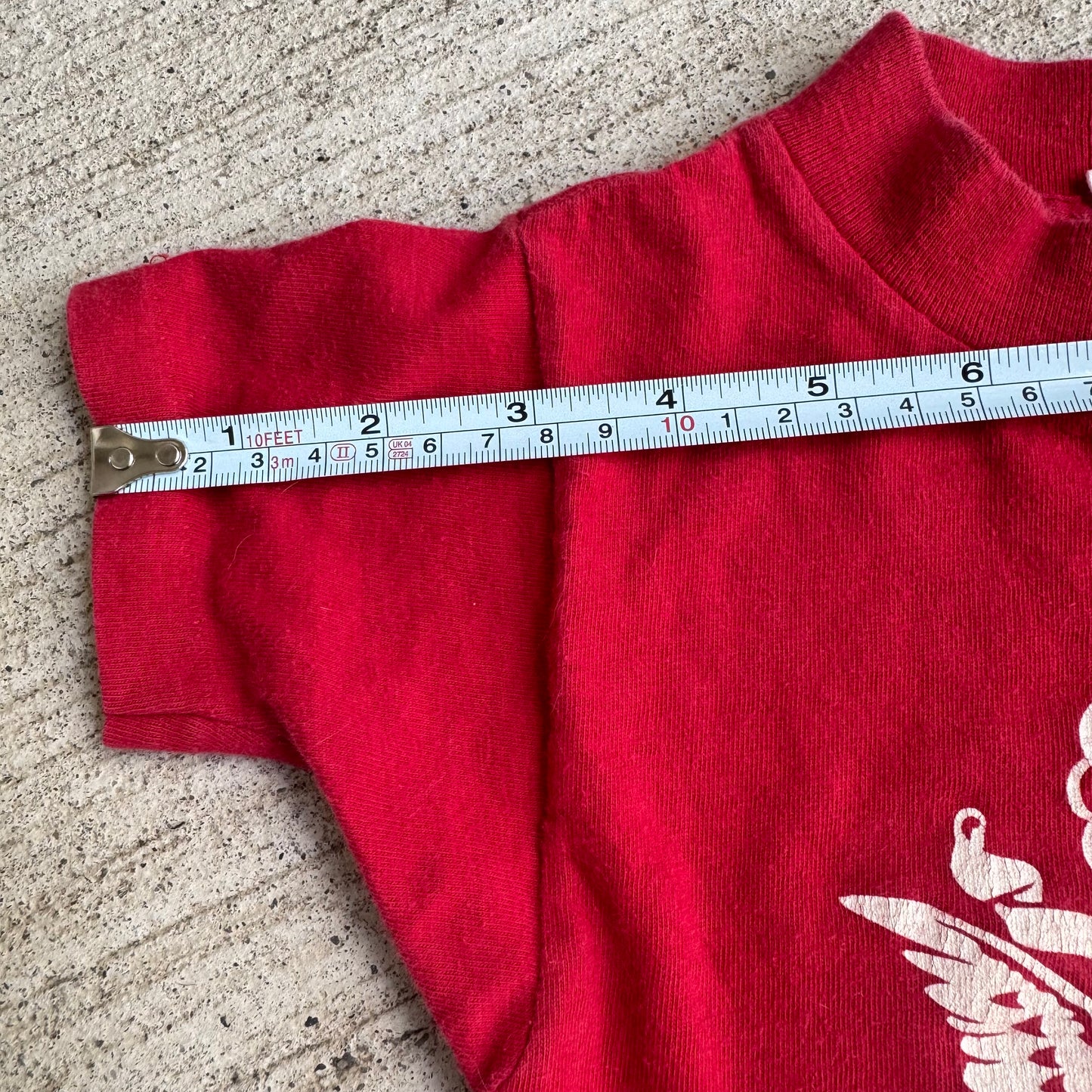 70s Kids Toddler Vintage Red Ft. Indiantown Gap Military Single Stitch Short Sleeve T-Shirt XS 2T 3T 4T Made in USA