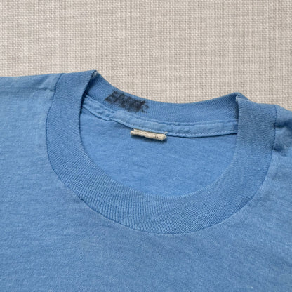 Kids Vintage Panda With Bamboo Milwaukee County Zoo Light Blue Screen Stars 50/50 T-Shirt 10Y 12Y