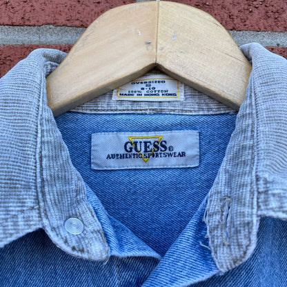 90年代 キッズ Guess デニムシャツ サイズS(10/12)