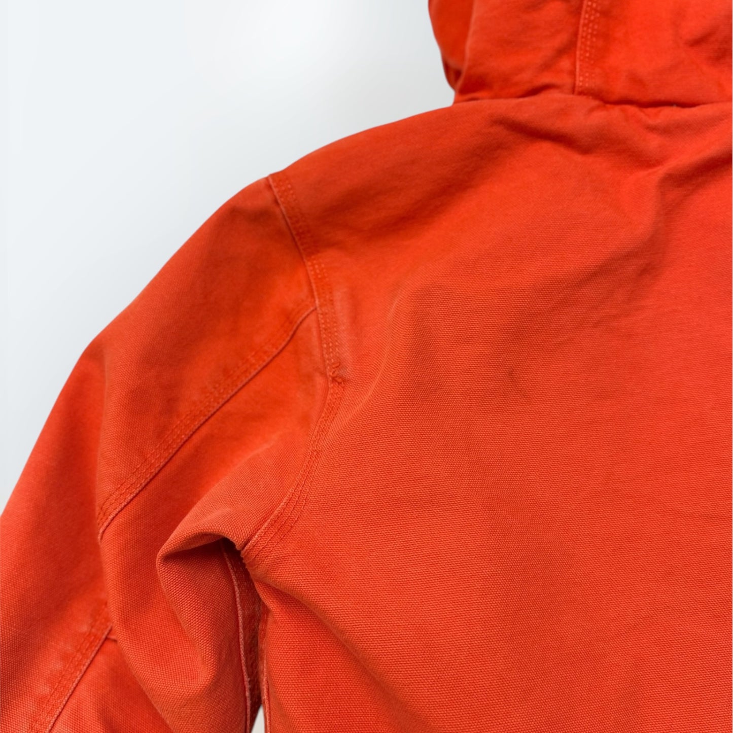 Kids Vintage Rare Color Carhartt Active Orange Safety Zip Lined Heavy Jacket S 7Y 8Y