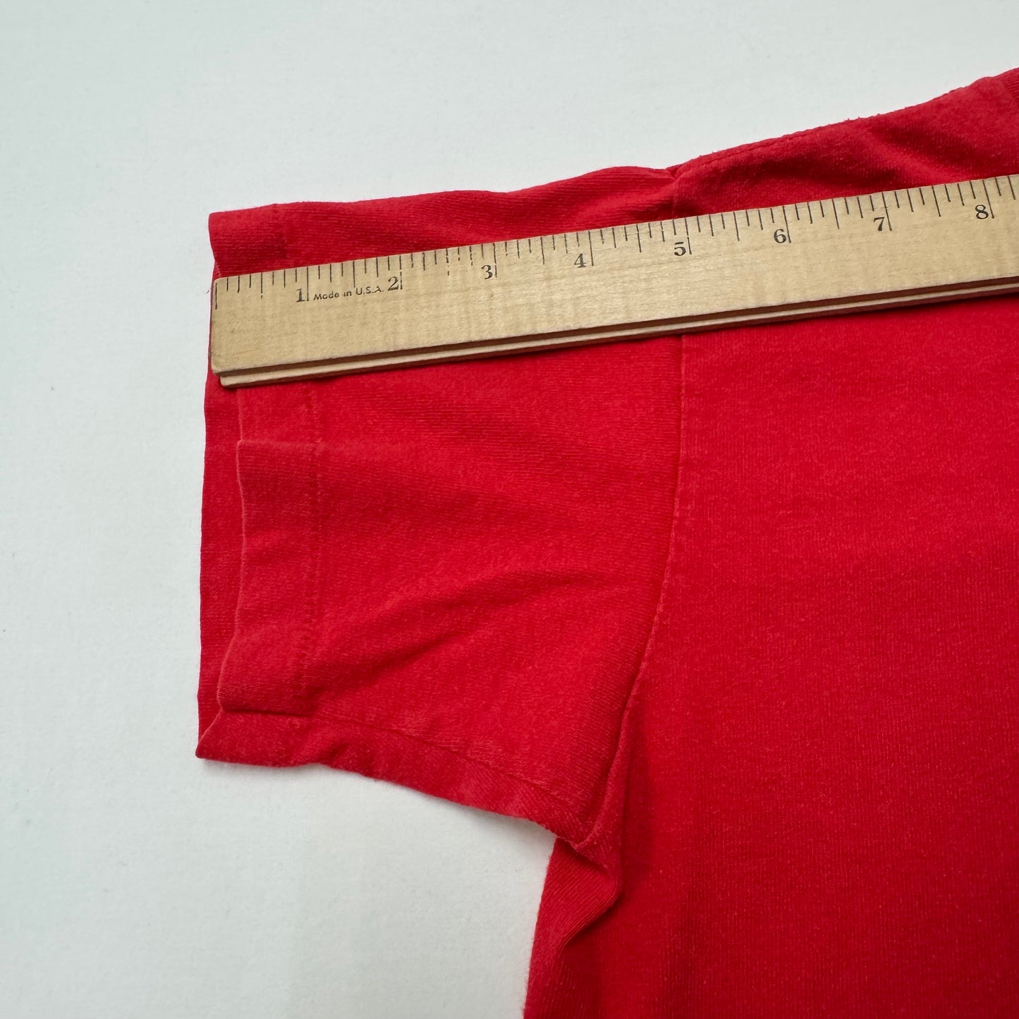 1990 Kids Vintage Michael Jordan Dunk Cartoon NBA Chicago Bulls Red Single Stitch Short Sleeve T-Shirt 14Y 16Y