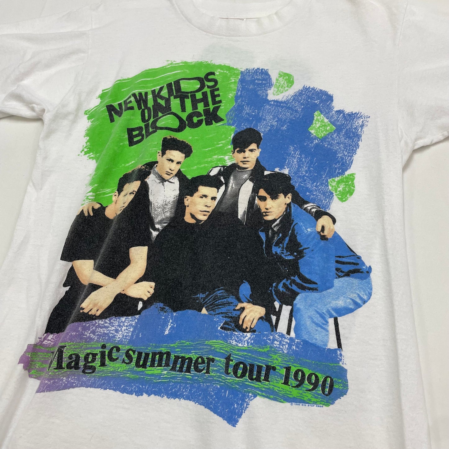 1990 Youth Vintage New Kids On The Block Magic Summer Tour Tshirt 16-18y