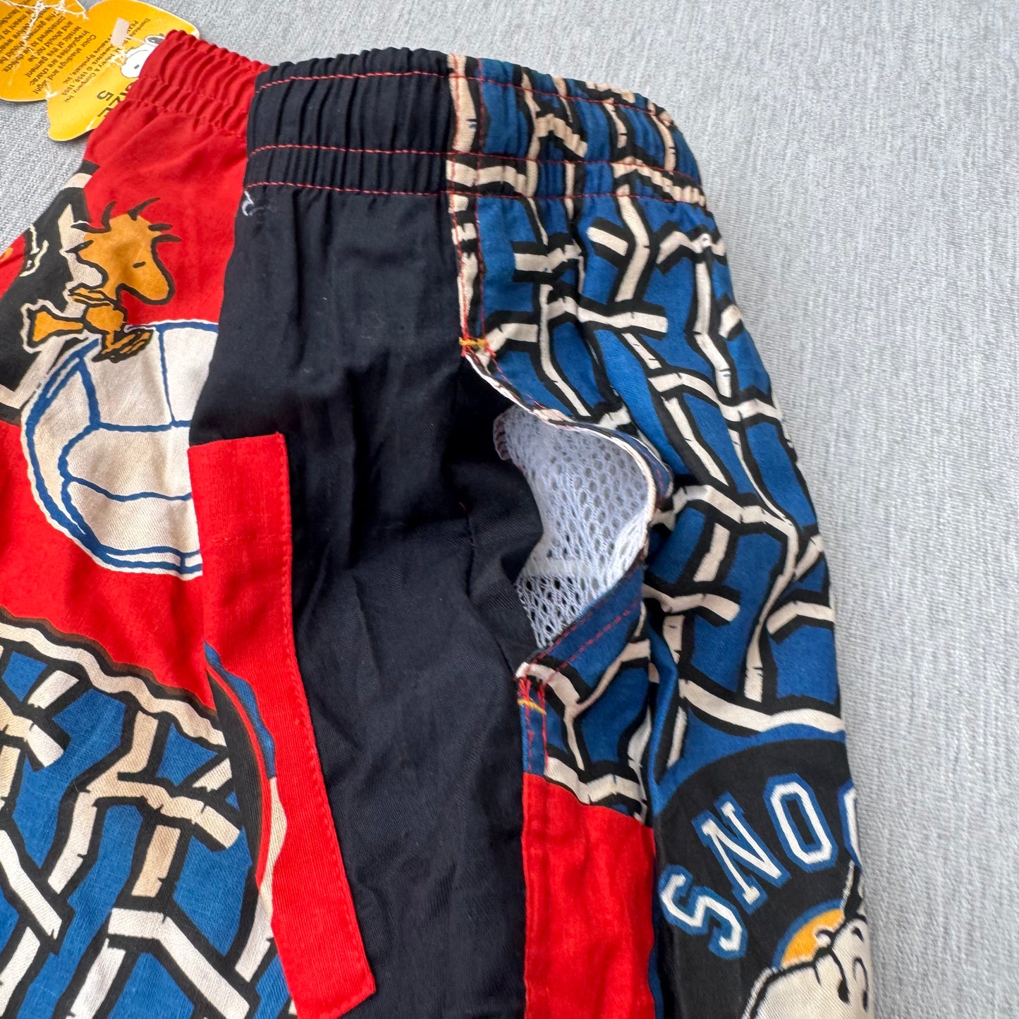 NWT Kids Vintage Snoopy Sport Swim Lined Multicolour Short With Pockets 5T
