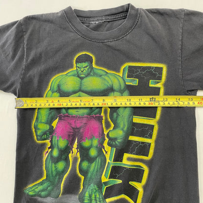 Y2K Kids Youth Vintage Marvel Hulk Big Print Tshirt / 7y 8y / Baby Tee