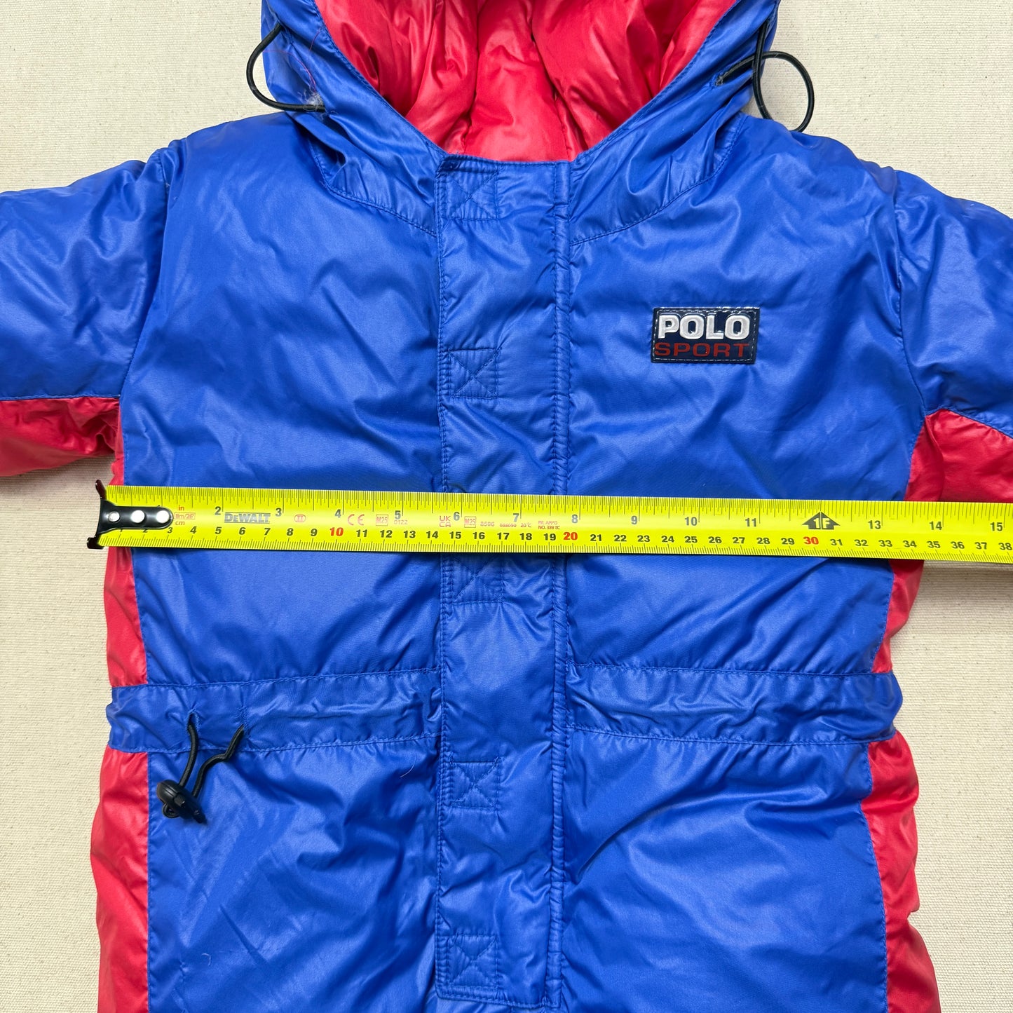 90s Kids Infant Baby Vintage Ralph Lauren Polo Sport Half Zip Up Down Snow Suits / 9m 12m 18m 24m
