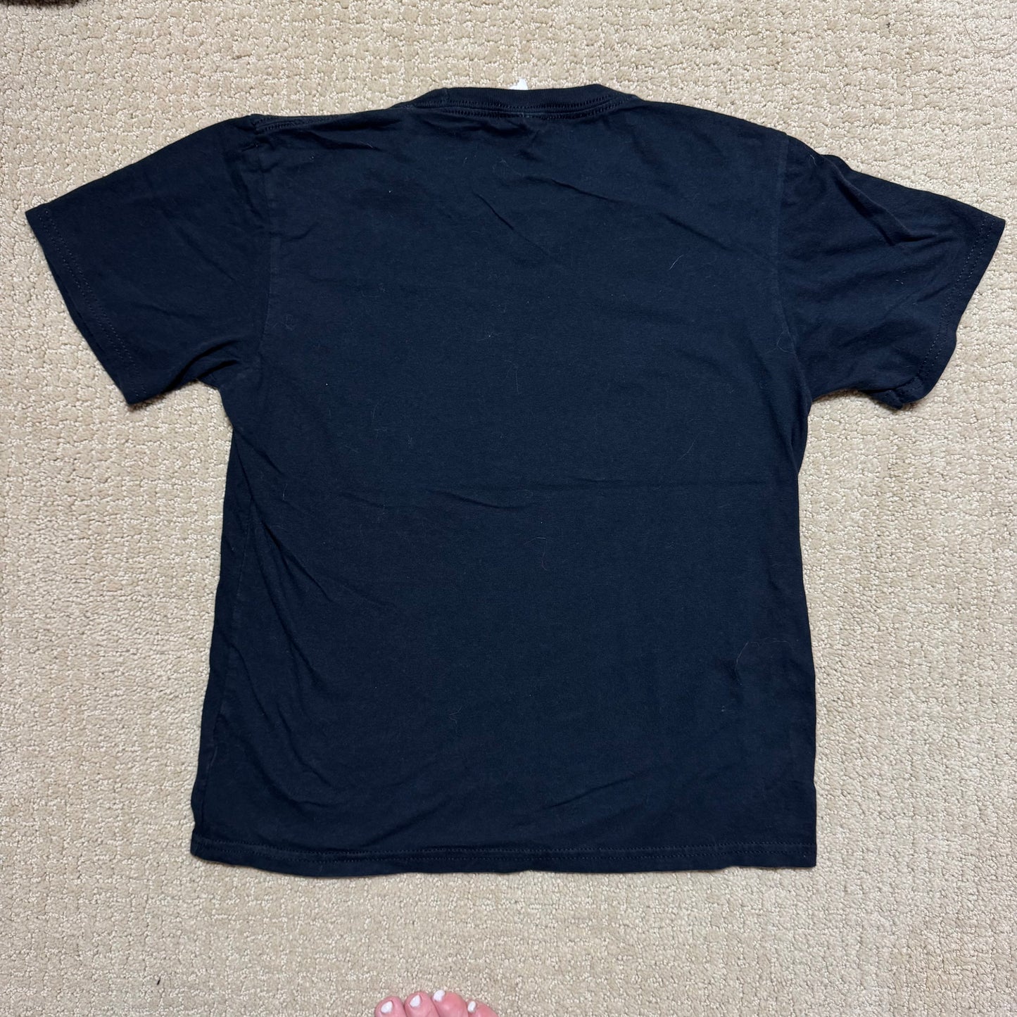 2000s Kids Vintage Grinch Character Print on Black Short Sleeve T-Shirt M 9Y 10Y Baby Tee