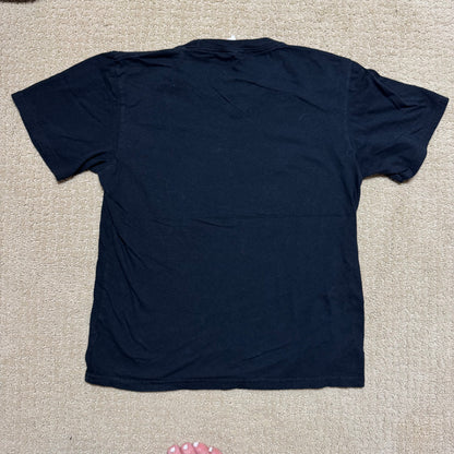 2000s Kids Vintage Grinch Character Print on Black Short Sleeve T-Shirt M 9Y 10Y Baby Tee