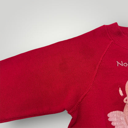 90s Baby Vintage Nobody’s Perfect Red Crew Sweatshirt 18m 24m