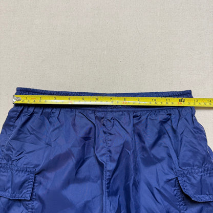 90s 2000’ Kids Vintage Nike Navy Cargo Style Loose Fit Shell Shorts / 6y 7y 8y