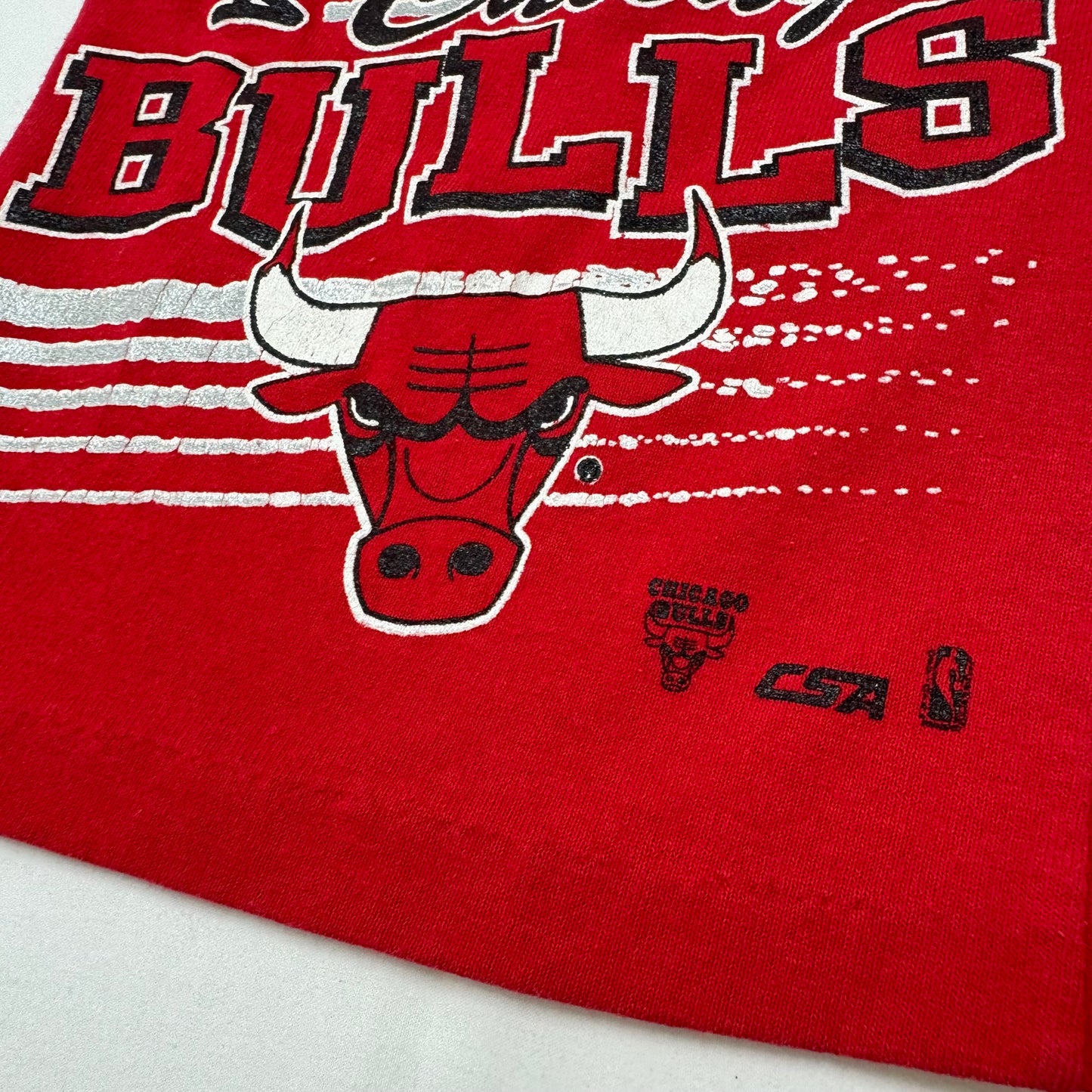 90s Kids Baby Infant Vintage NBA Chicago Bulls Red Single Stitch Short Sleeve 50/50 T-Shirt 18 m Made in USA