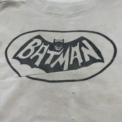 60s Vintage Kids Batman Off White Sweatshirt