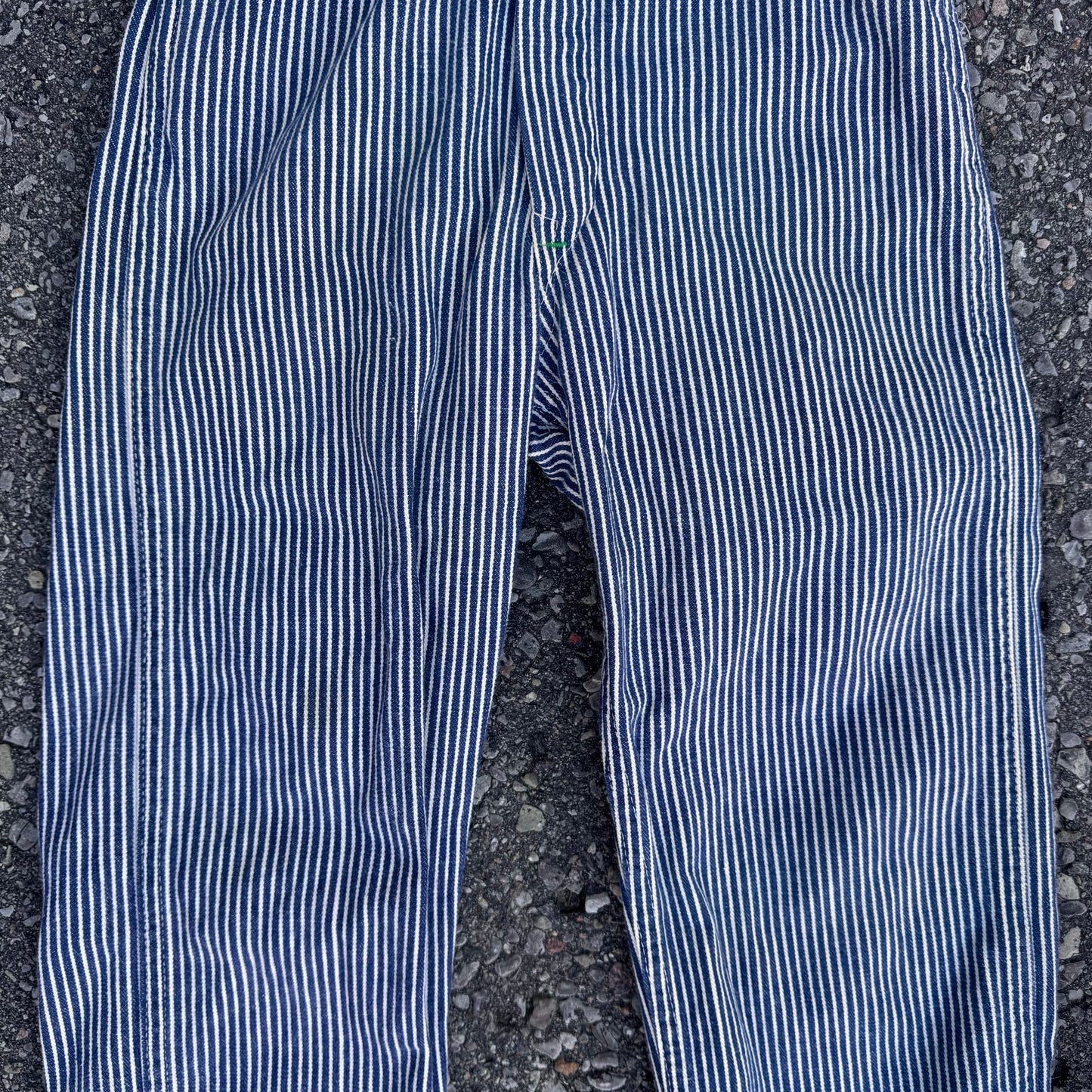 60s 70s Kids Vintage Oshkosh Hickory Navy Stripe Onesie 6Y 7Y 8Y