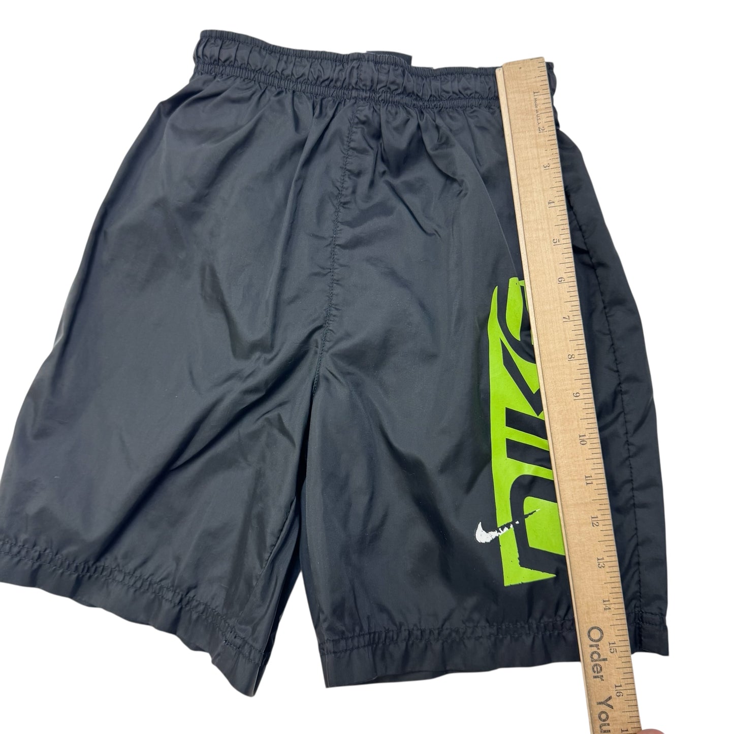 90s 2000s Kids Vintage Nike Black Lined Swim Short With Pockets Small