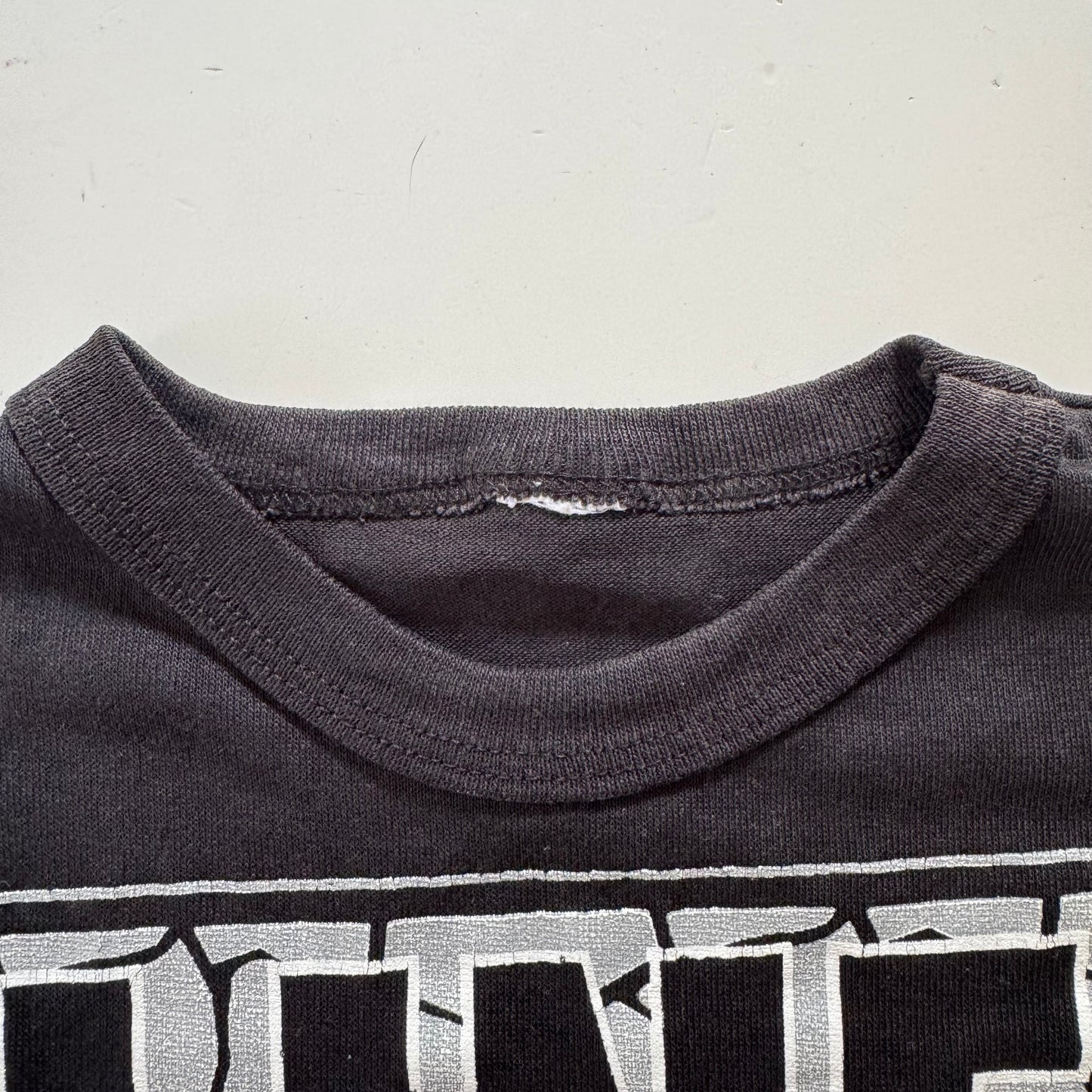 Early 1990s Kids Toddler Vintage MLB SOX Line Drive Black Short Sleeve T-Shirt 2Y 3Y