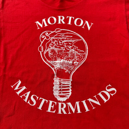 80s 90s Kids Morton Masterminds Red L/S M 10-12Y