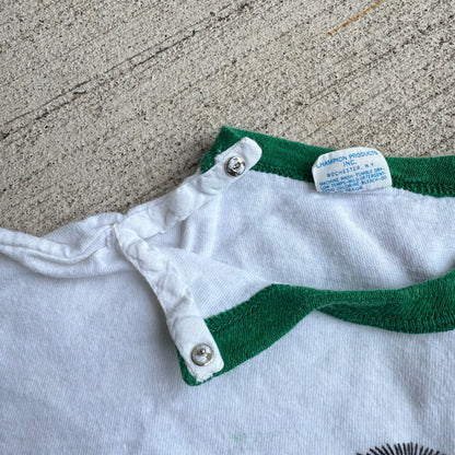 80s Kids Vintage Champion Grit Big Frog In Small Towns 100 % Cotton T-Shirt L Baby Tee Made In USA