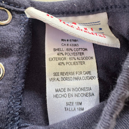 2000s Kids Girls Toddler 2 Piece  Set MLB New York Yankees Adjustable Strap Khaki Dress Baseball Pattern With Short Sleeve Navy T-Shirt 18 m