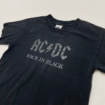 2005 Kids AC/DC Back in Black Tshirt 9-11y Baby Tee