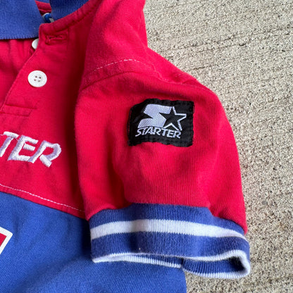 90s Baby Vintage Starter USA Onesie Red and Purple 12 months