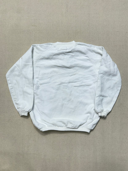 80s 90s Kids Toddler Vintage Oshkosh Bgosh Cool Print White Cotton Raglansleeve Longsleeve Top / 4T 5T / Made in USA