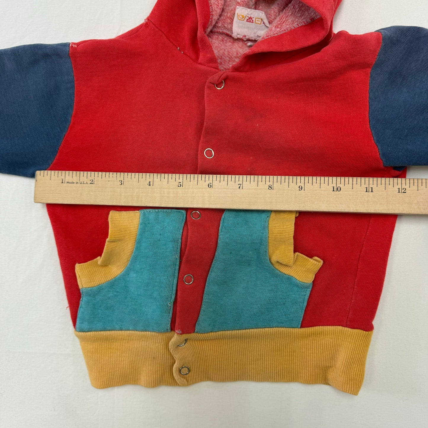 80s See Saw Vintage Kids Multicoloured Snap sweat 3T