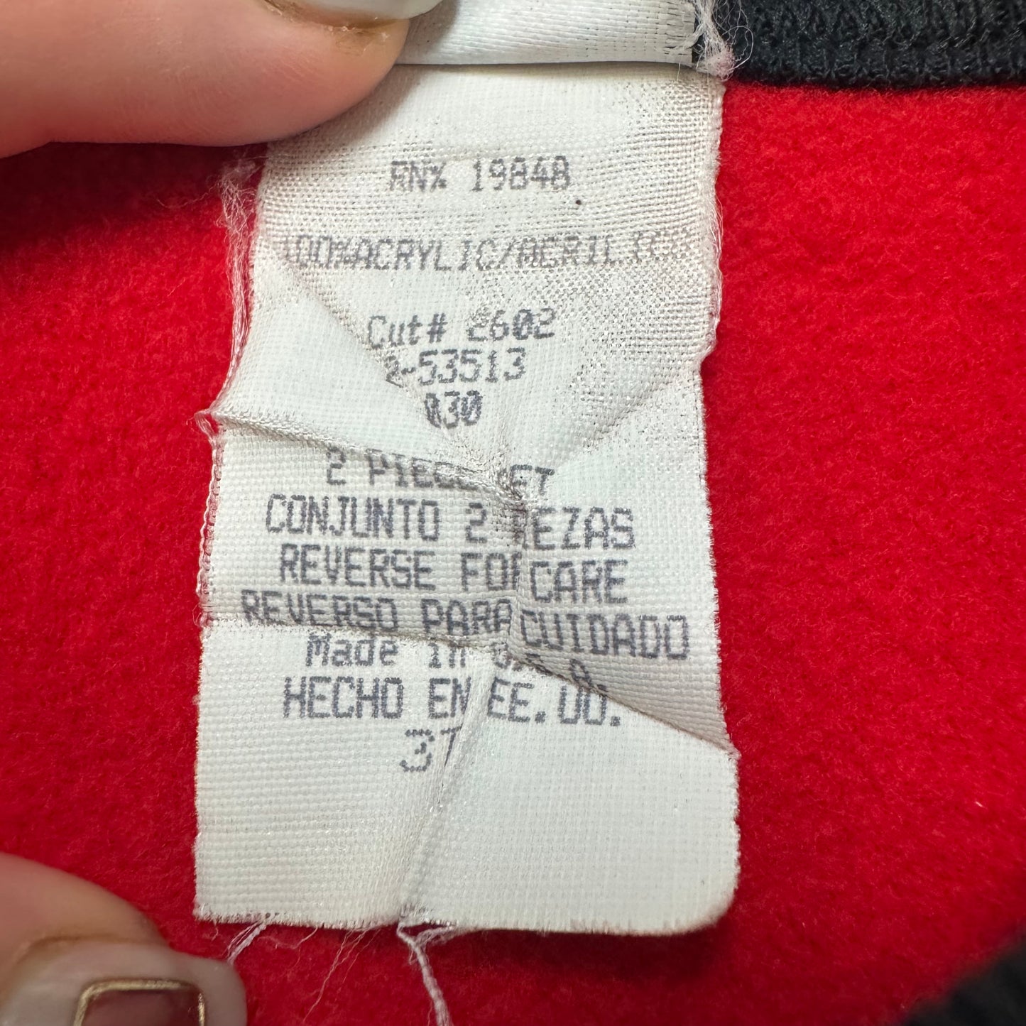 90s Kids Vintage Toddler NBA Red Chicago Bulls Long Sleeve Sweatshirt 3T Made in USA