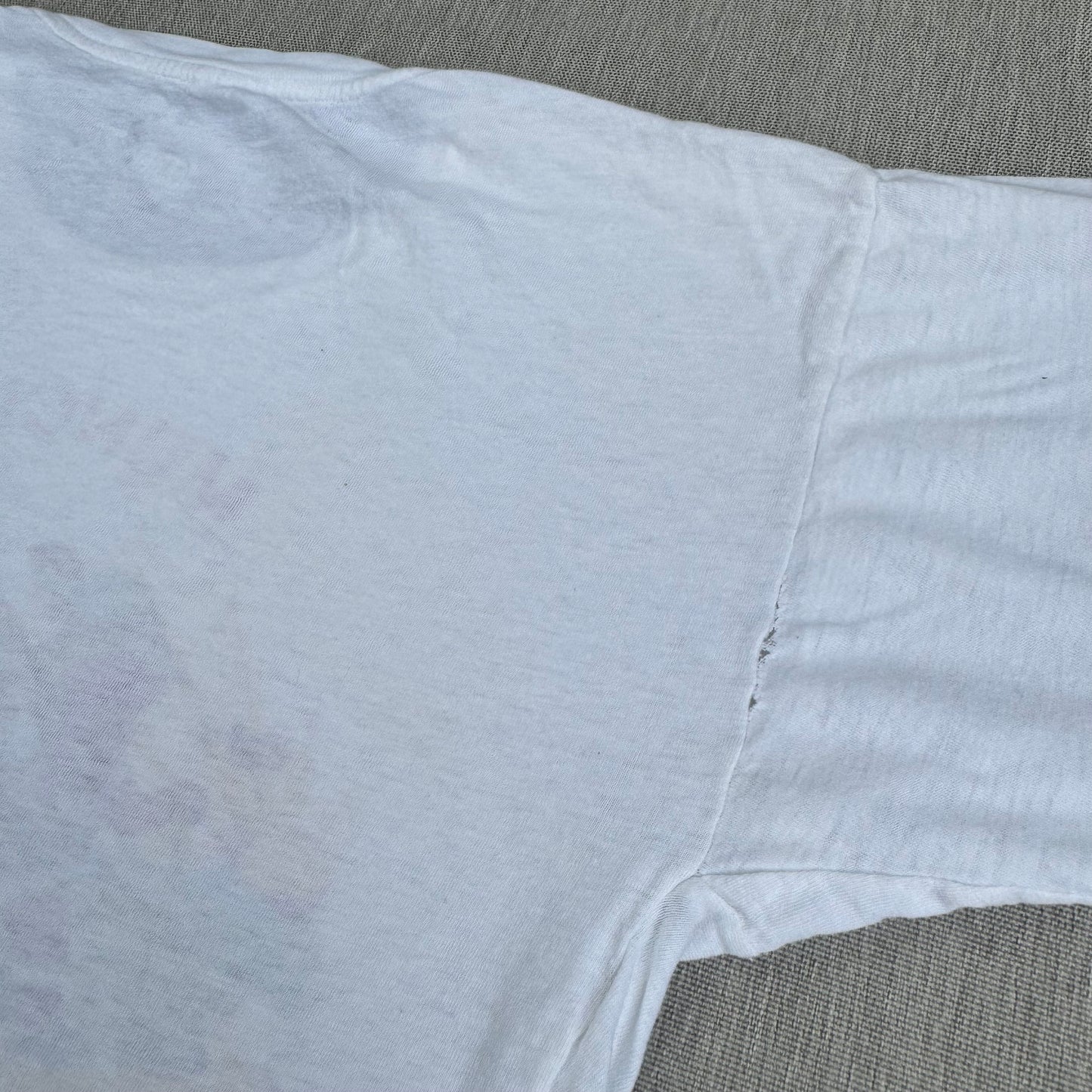 70s Kids Vintage Monchen Yoddlers Print SouvenirWhite 100% Cotton Single Stitch Short Sleeve T-Shirt 10Y Baby Tee XS Adult