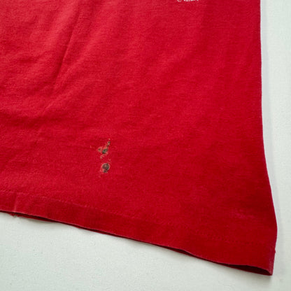 Early 90s Kids Teen Vintage Nutmeg NBA Chicago Bulls AOP Michael Jordan 23 Red Single Stitch Short Sleeve T-Shirt M 12-14Y Made in USA