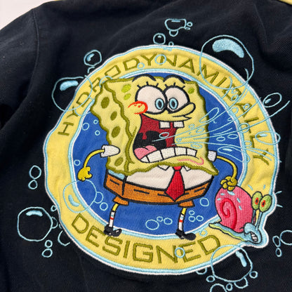 Kids Toddler Vintage SpongeBob Hydrodynamically Designed Racing Snap Jacket 2Y 3Y 4Y