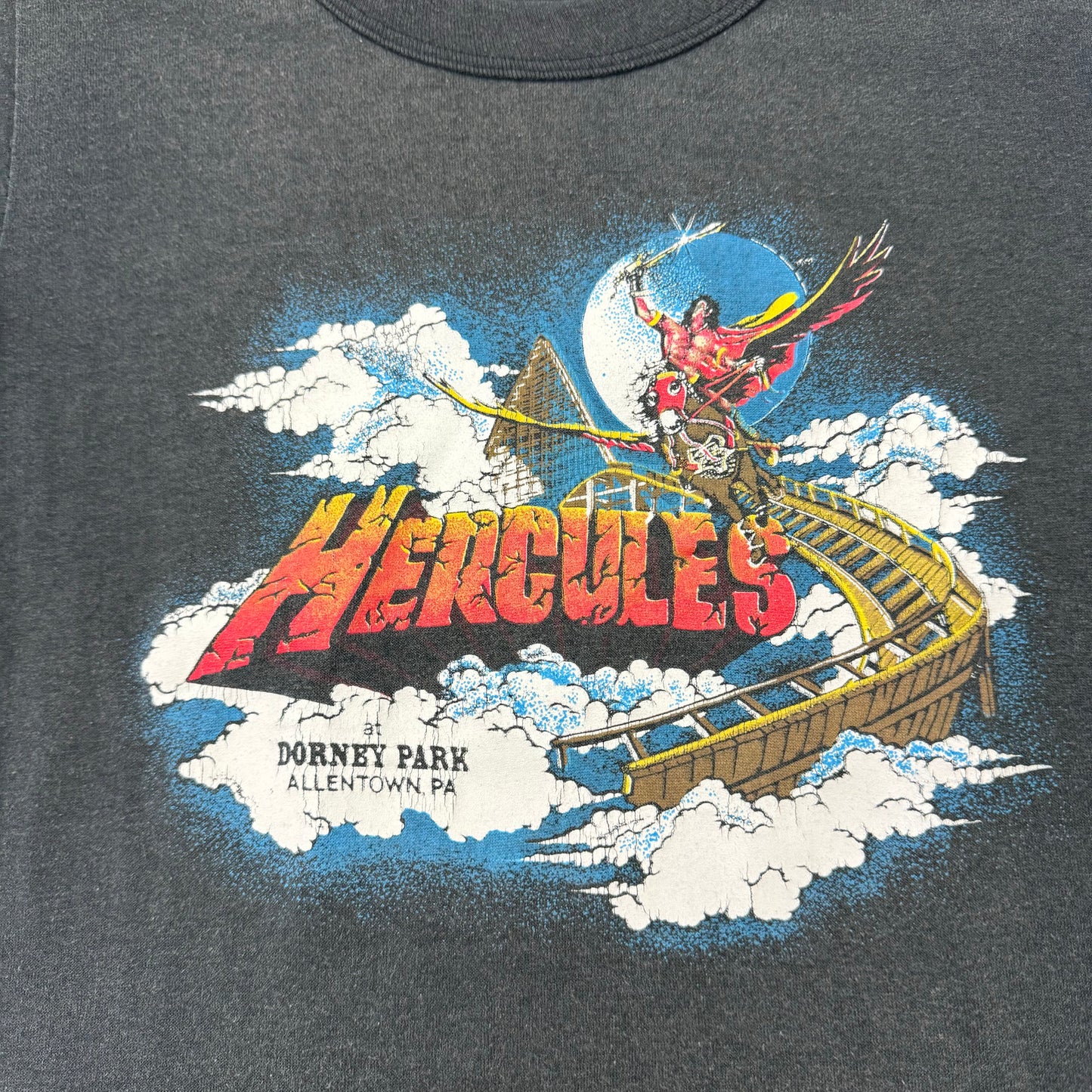 Vintage 70s80s Kids Hercules Print T-Shirt M