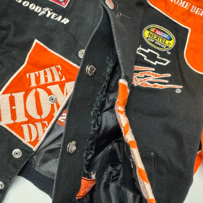 Kids Chase Authentics NASCAR   Home Depot Snap Jacket M 5Y 6Y