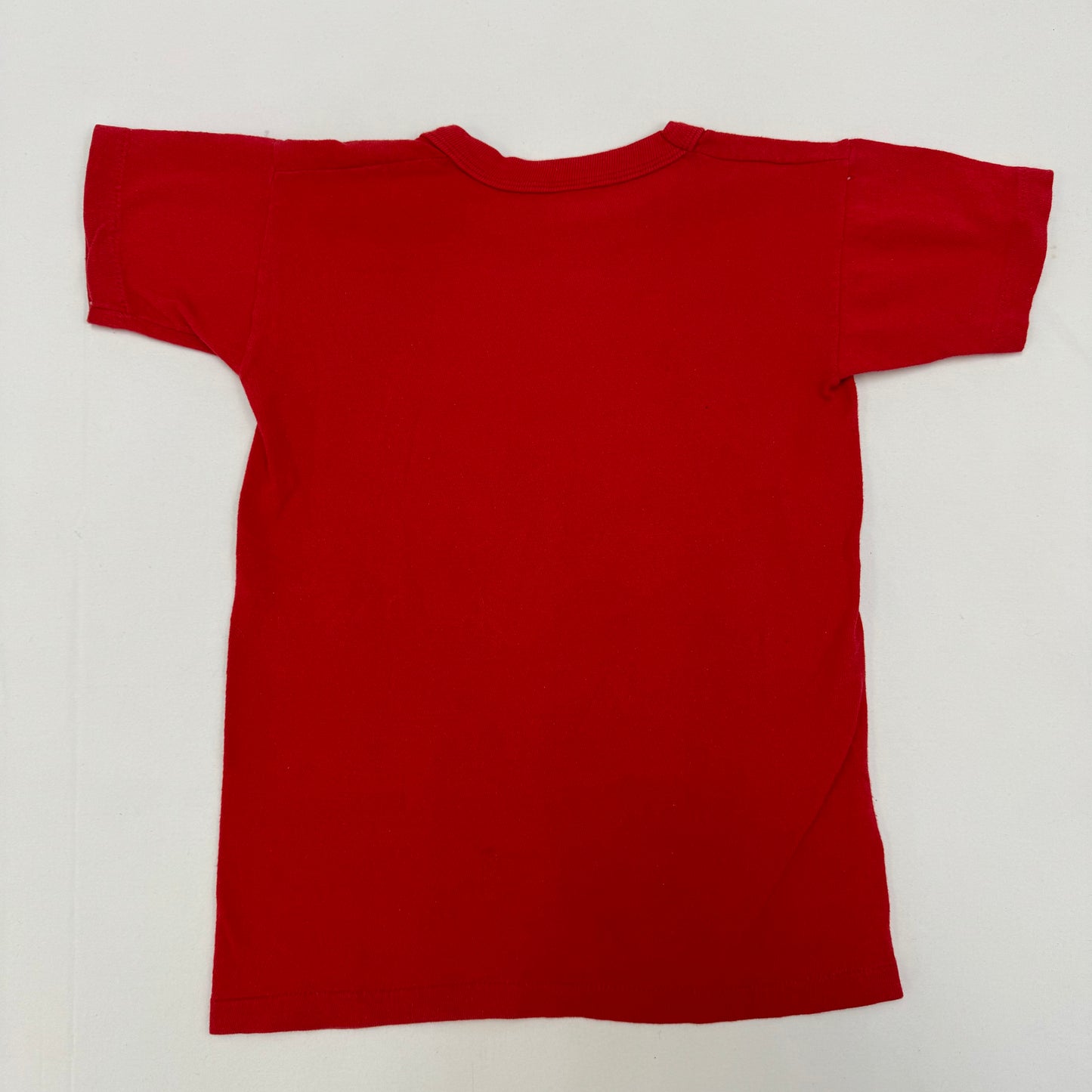 80s Vintage Kids/Youth Coke `Enjoy Coke’ Red T-shirt Baby Tee L