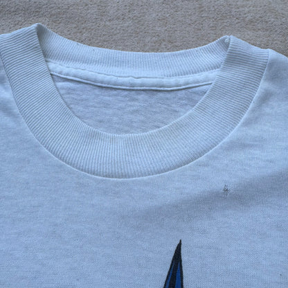 80s Kids Vintage DC Comics Batman White Short Single Stitch Sleeve T-Shirt 6Y 7Y 8Y