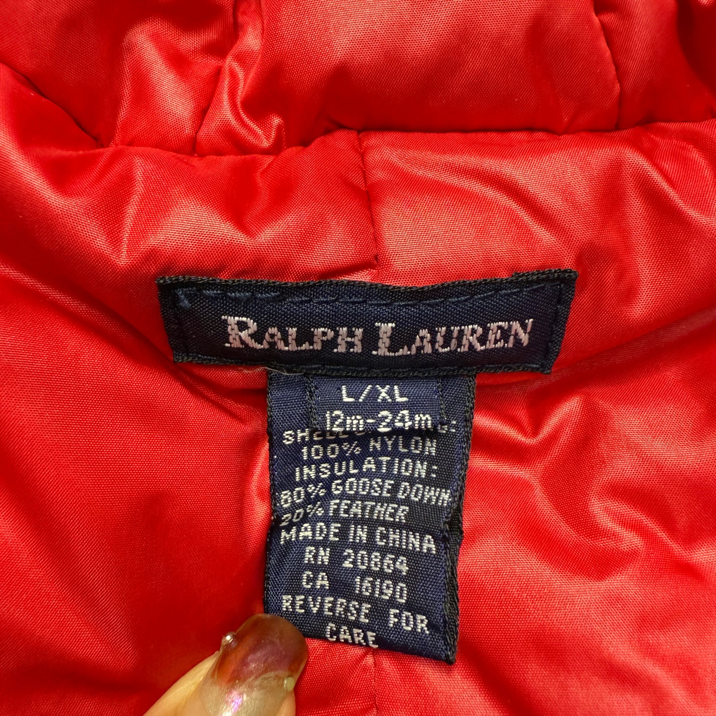 90s Kids Infant Baby Vintage Ralph Lauren Polo Sport Half Zip Up Down Snow Suits / 9m 12m 18m 24m
