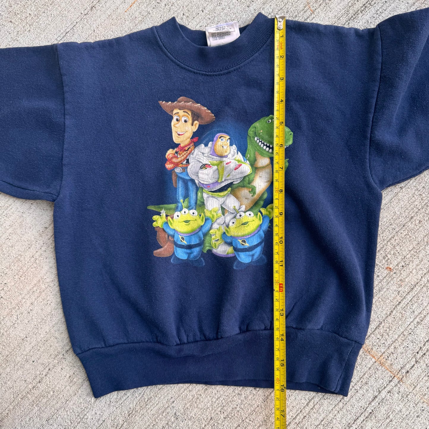 90s/Y2K Kids Vintage Disney Toy Story Navy Pullover Sweatshirt 5Y 6Y Made in USA