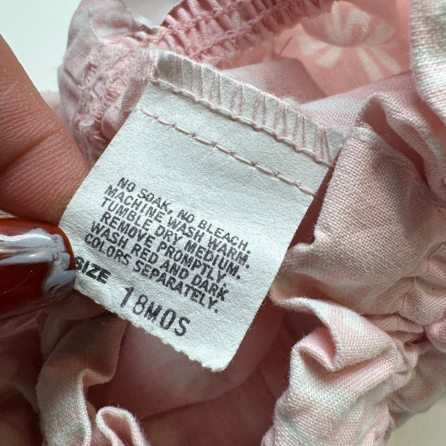 90s Kids Baby Toddler Vintage Oshkosh B’Gosh Pink Bow Print Elastic Waistband Shorts / 18m/ Made in USA