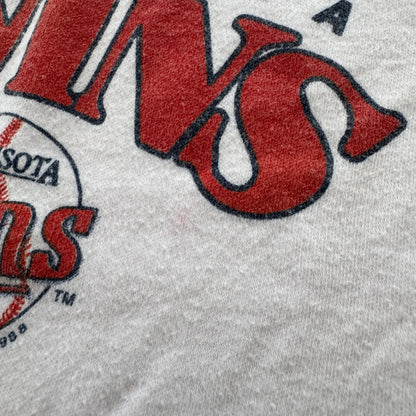1988 Kids Baby Vintage Jog Togs Minnesota Twins MLB 50/50 White Short Sleeve T-Shirt 12m Made in USA