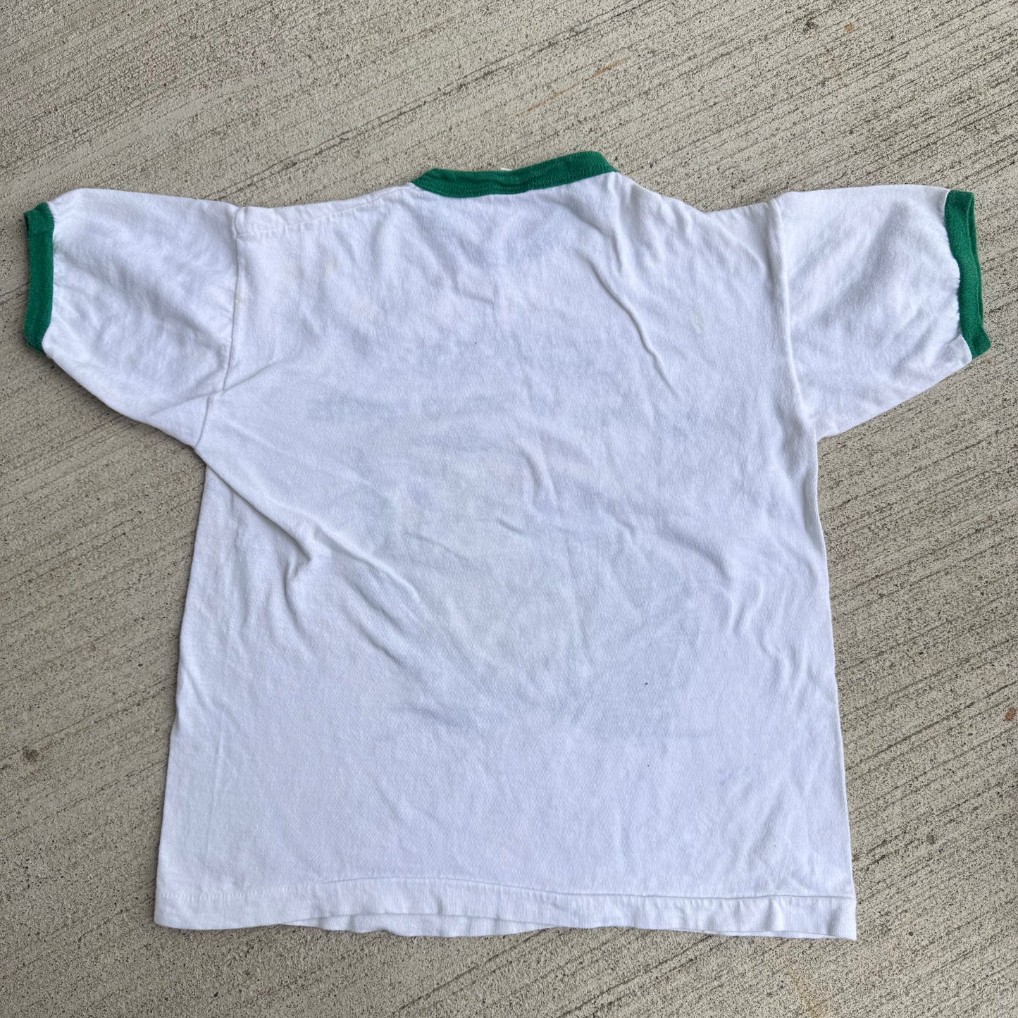 80s Kids Vintage Champion Grit Big Frog In Small Towns 100 % Cotton T-Shirt L Baby Tee Made In USA