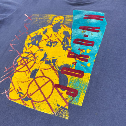 90s Kids Vintage Nike Michael Jordan Purple Short Sleeve Single Stitch T-Shirt  S 8Y Made in USA