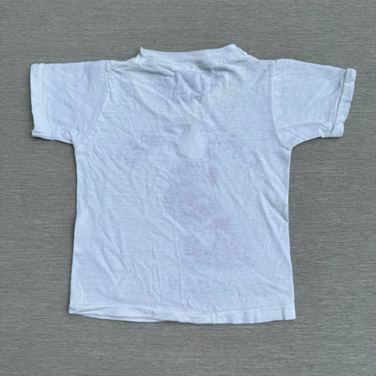 60s Kids Baby Vintage Christmas Santa Claus Michigan White Short Sleeve T-Shirt 12m 24m