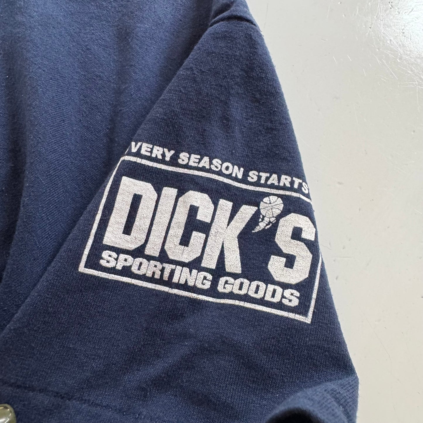 90s Kids Teens Vintage Eagle USA  Yankees Jamieson Road Volunteer Fire Co. Short Sleeve Navy T-Shirt L 14Y 15Y 16Y XS Adult Made in USA