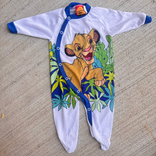 90s Baby Vintage Disney Lion King Onesie Simba All Over Print