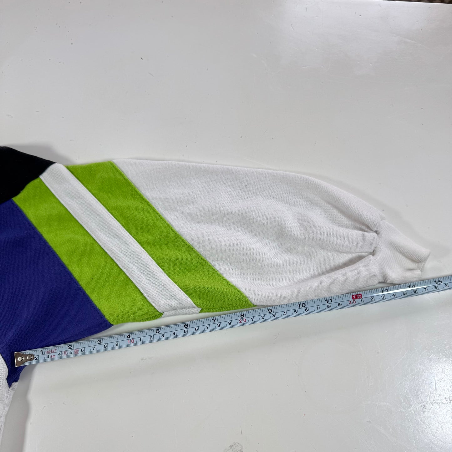 80s Kids Toddler Vintage Team Adidas Half Zip White Sweatshirt S 4Y 5Y