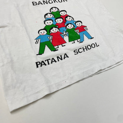 70s 80s Kids Toddler Vintage Bangkok Patana School Cute Graphic Tshirt / 3y 4y 5y