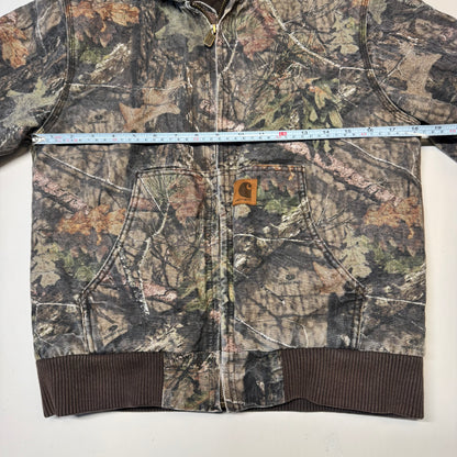 2000s Kids Youth Vintage Carhartt Camo Mossy Oak Hooded Active Lined Heavy Jacket M / 10Y 11Y 12Y
