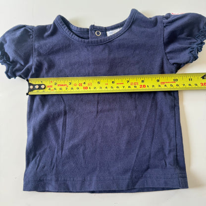 2000s Kids Girls Toddler 2 Piece  Set MLB New York Yankees Adjustable Strap Khaki Dress Baseball Pattern With Short Sleeve Navy T-Shirt 18 m