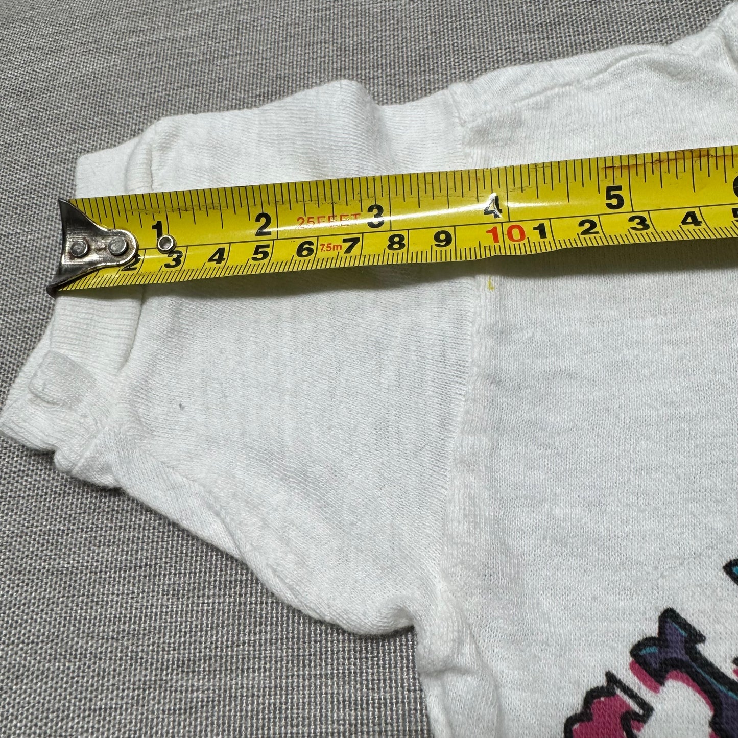 60s Kids Vintage Atlantic City NJ Souvenir Short Sleeve White 100% Cotton T-Shirt M 6Y 7Y 8Y