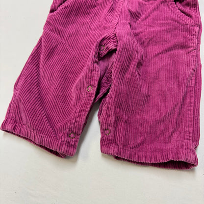 2000s Kids Toddler Infant Baby B’Gosh Oshkosh Purple Mauve Cordury Overall/18m/ Made in Canada